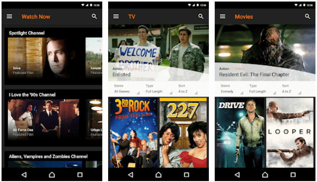 Sony Crackle - Best Free Movie Apps