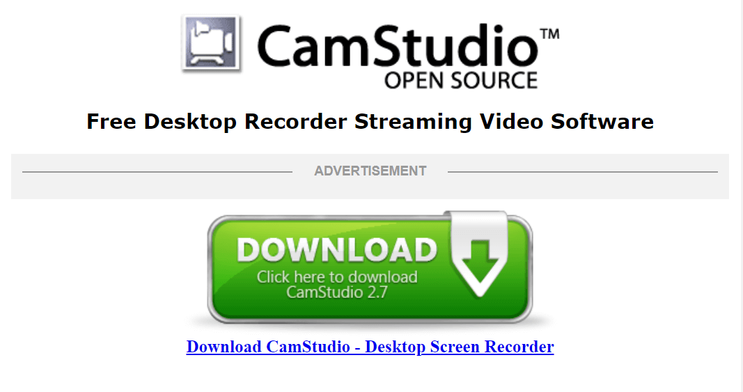 CamStudio - Best Free Screen Recorder Software