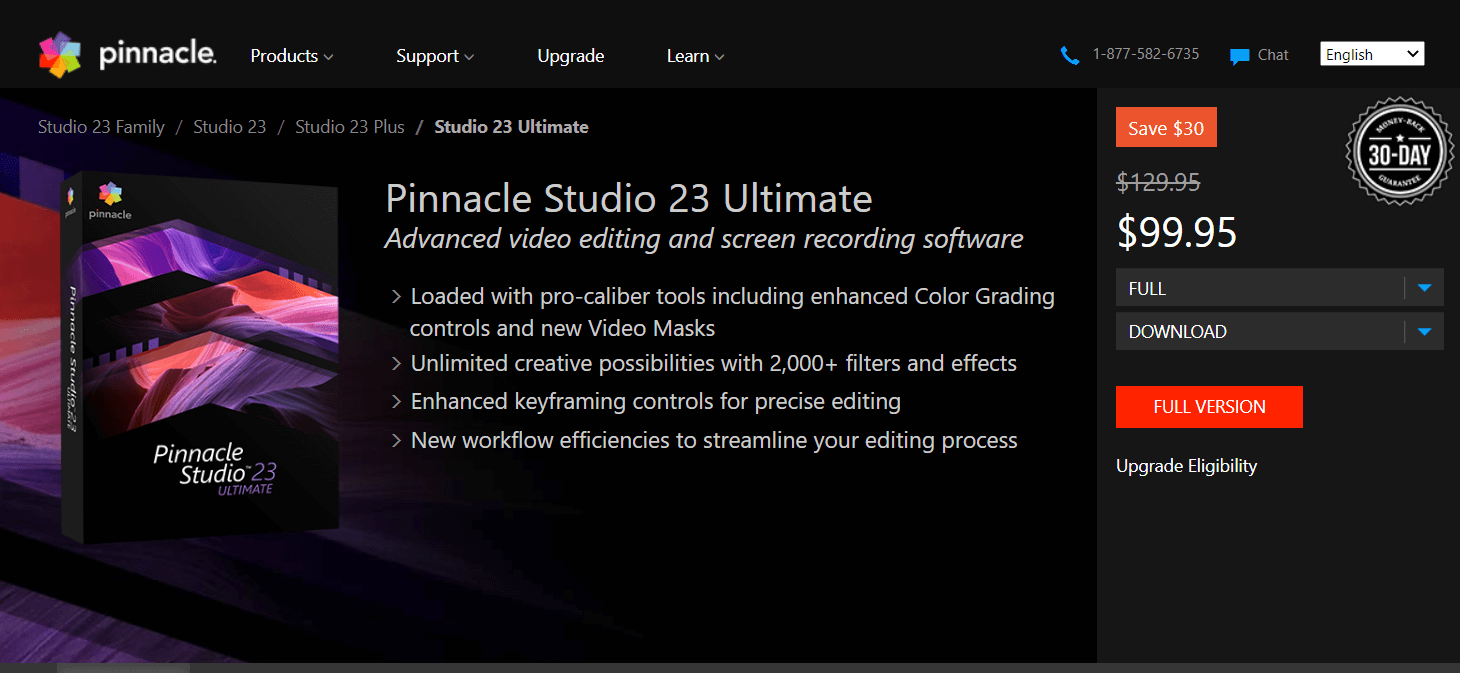 pinnacle studio 22 for window 10