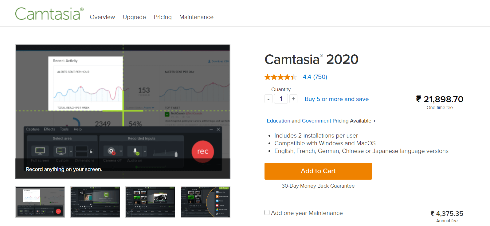 Camtasia Studio - Video Editor Tool for Windows