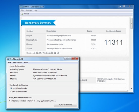 computer benchmark tools