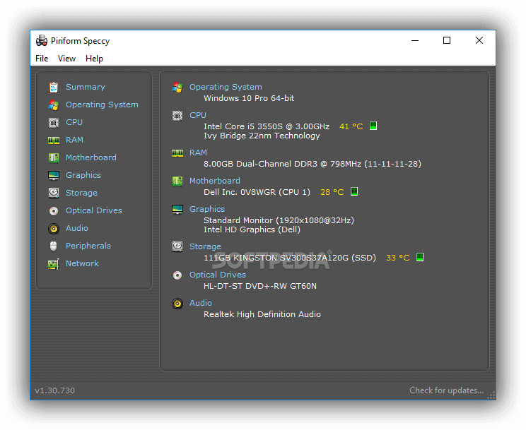 speccy ram readings