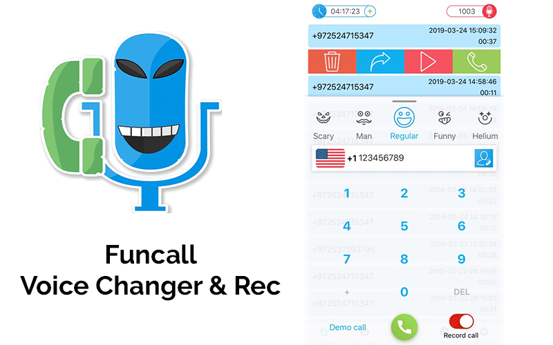 funcall voice changer in call