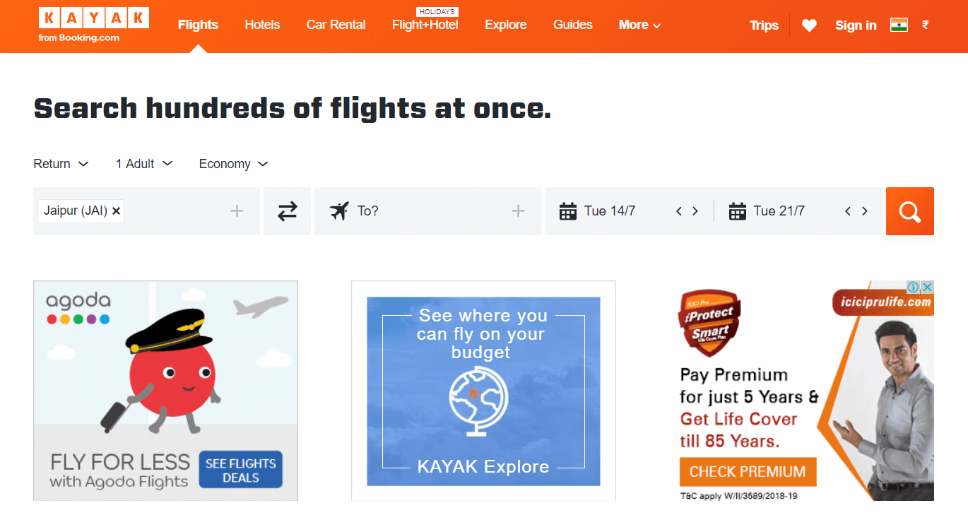 Kayak - Best Travel Booking Site in 2020 