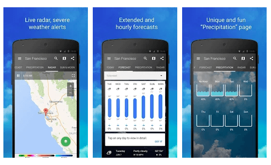 1Weather - Best Free Android Weather App