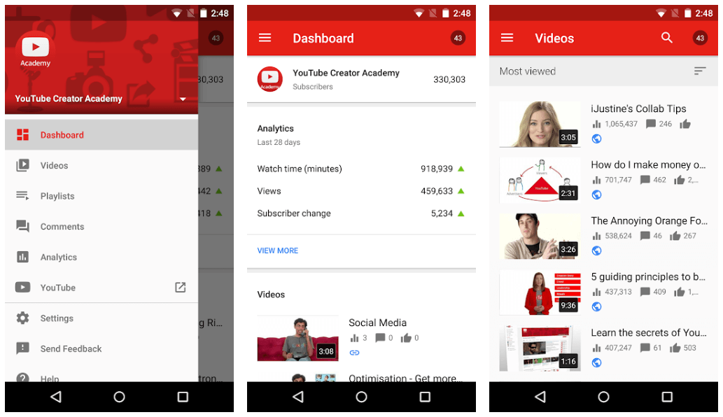 Youtube Studio - Best App For Marketing