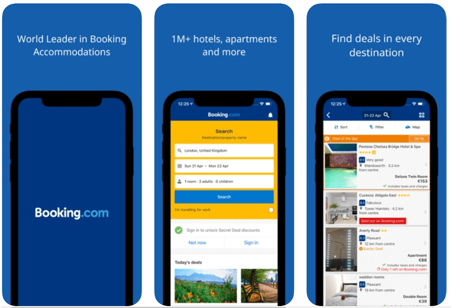 Booking.com - Best Travelling Apps For Android and iOS