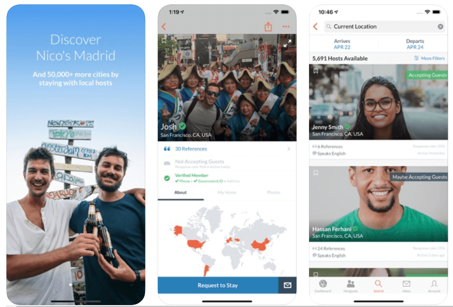 Couchsurfing - Best Travel Apps