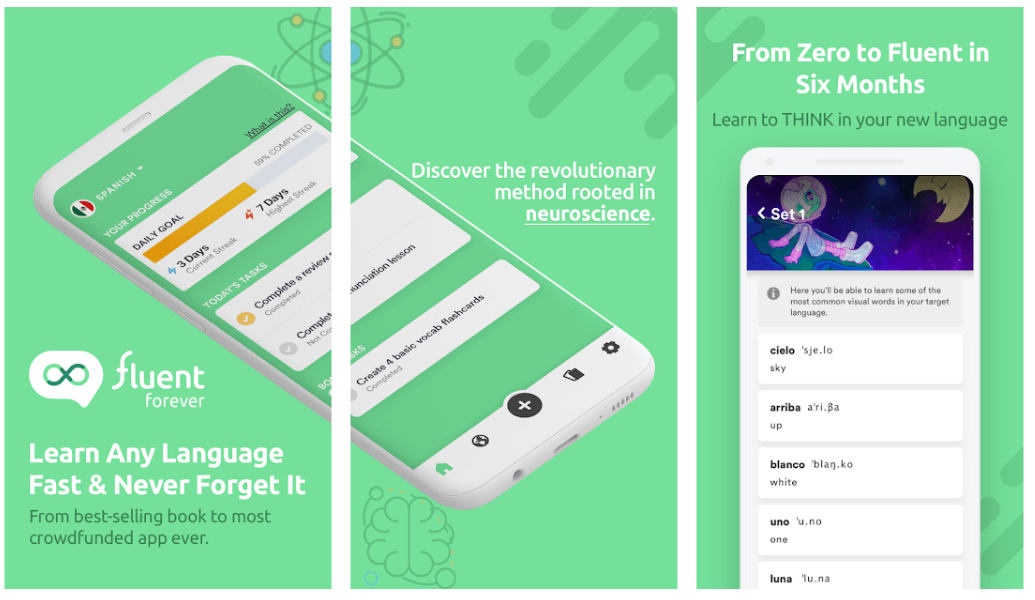 Fluent Forever - Best Educational App For Android 