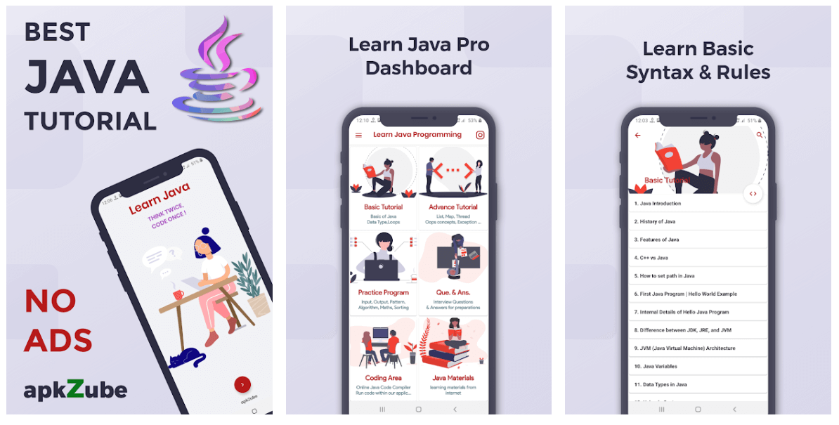 Learn Java Pro - Best Educational Apps For Android Smartphone