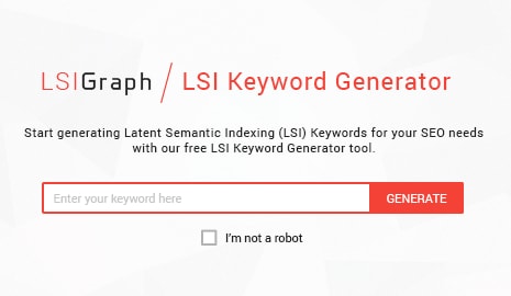 LSI Graph - LSI Keyword Generator