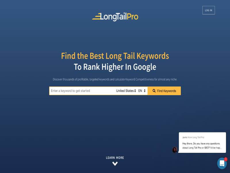 LongTailPro - Alternative Tool like Keywords Everywhere