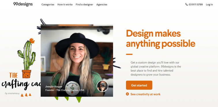 99Designs - Best Alternative Sites Like ‘Upwork’