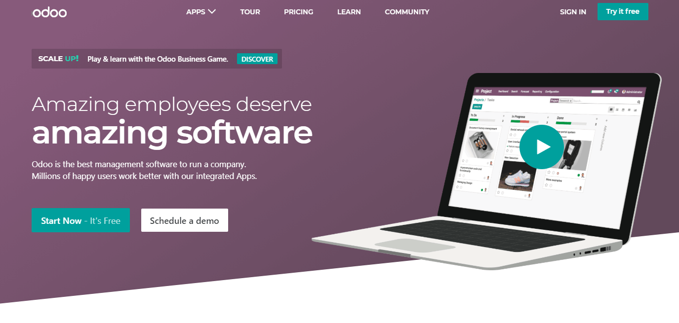 Odoo - Best Open Source CRM Software