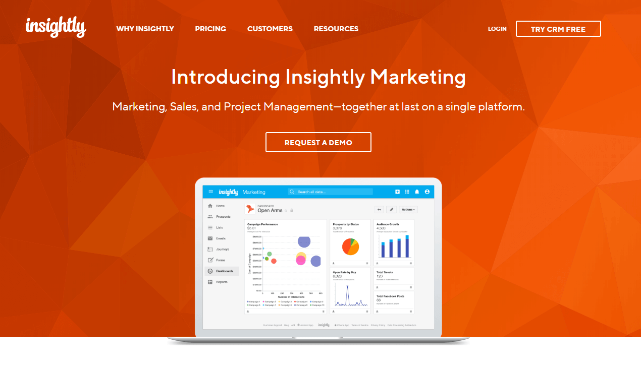 Insightly - Best CRM Software For Small Businesses