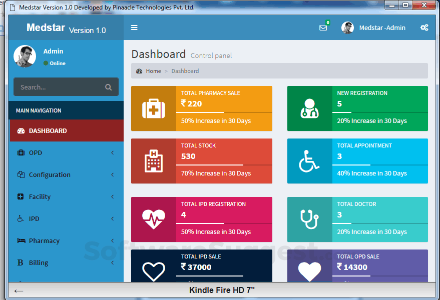 MedStar HIS Management Software For Healthcare Industry