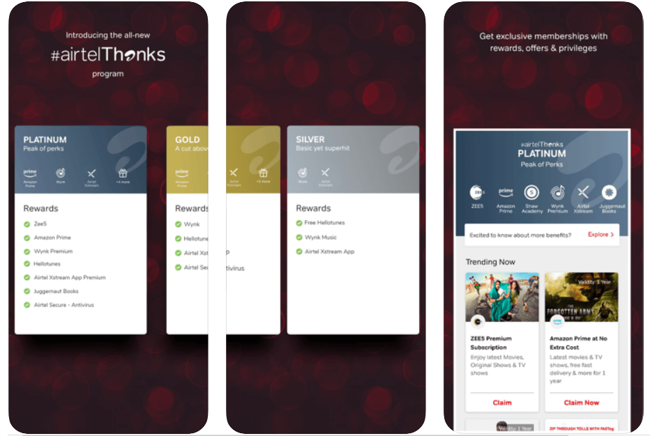 Airtel Thanks - Best Free Recharge App
