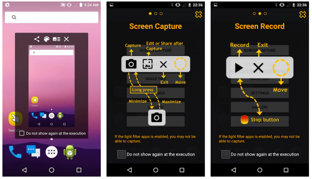 screen snapshot app for android