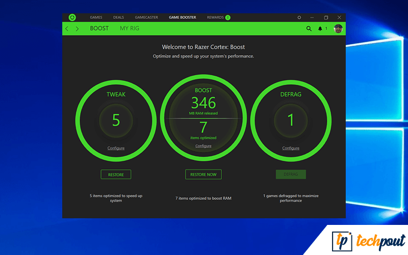 Razer cortex не работает на windows 10