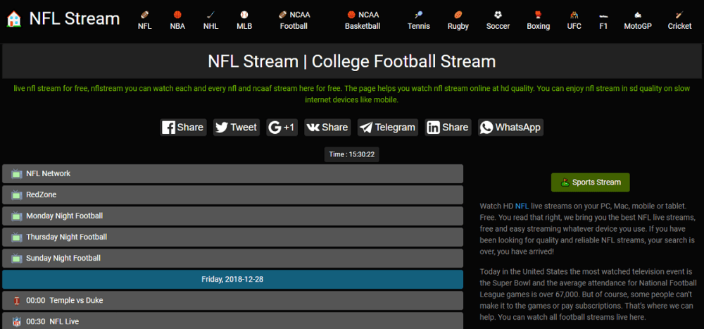 best nfl stream site