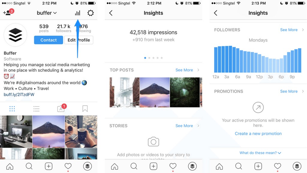 Third Method Using an Instagram Business Account To Know Who Viewed Your Instagram Profile