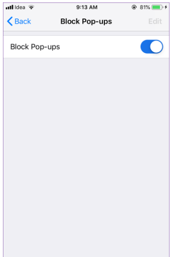 Block pop-ups