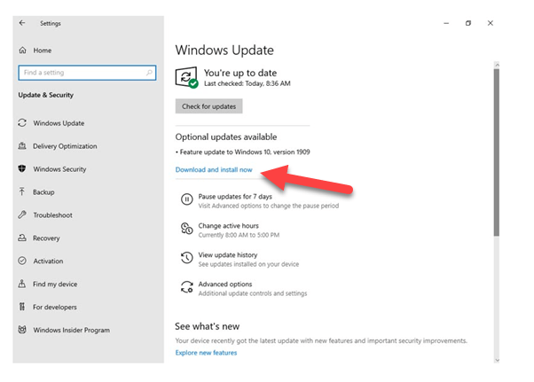 Latest Windows Updates & Device Drivers