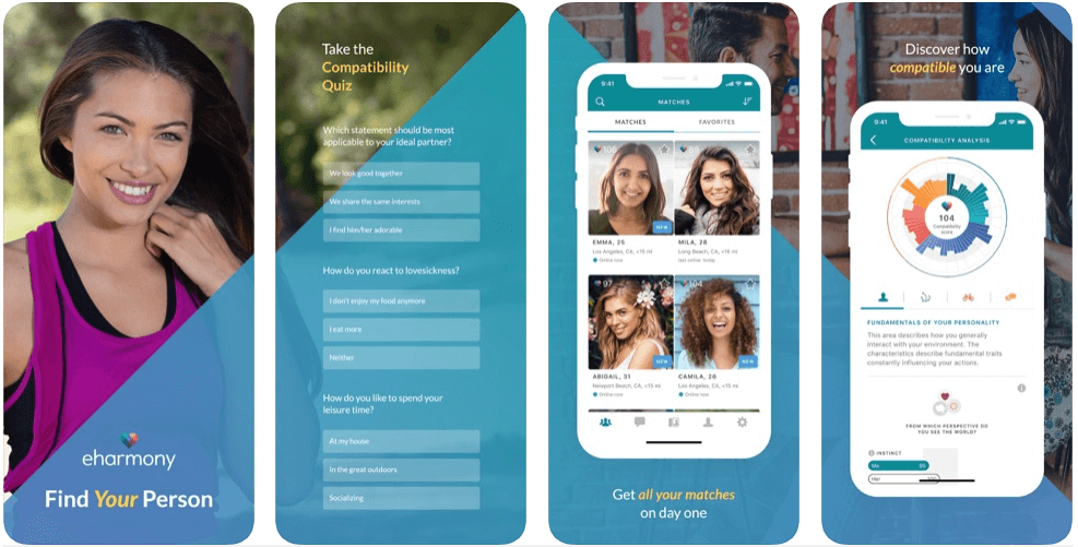 eHarmony - iOS and android