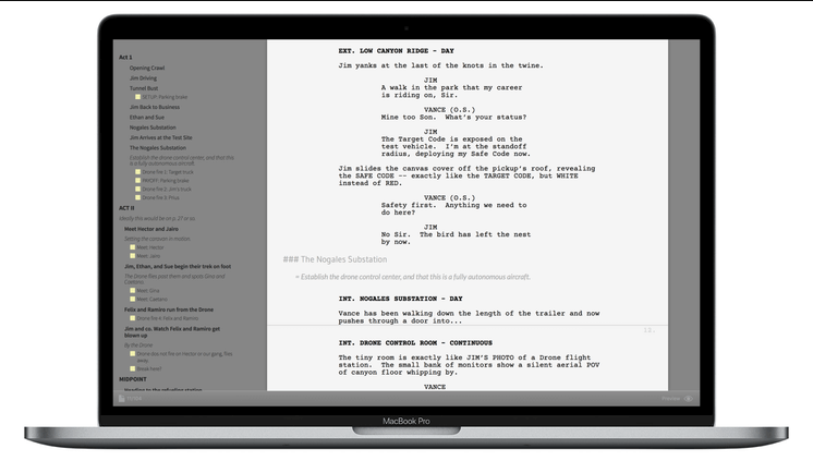 slugline screenwriting software free demo