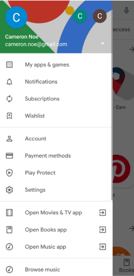 google play store account