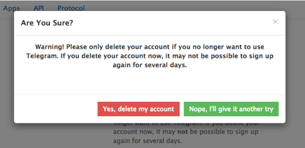 Delete Telegram Account Authorization Step - 4