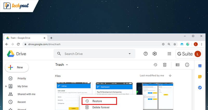 How To Recover Deleted Files From Google Drive | TechPout