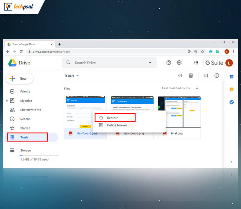 How To Recover Deleted Files From Google Drive | TechPout