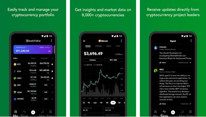 Blockfolio - Cryptocurrency Trading App