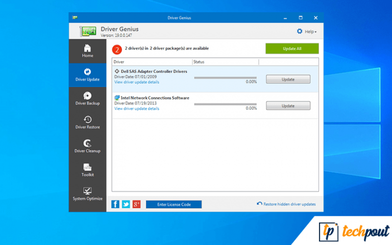 best driver update and system optimizer windows 10
