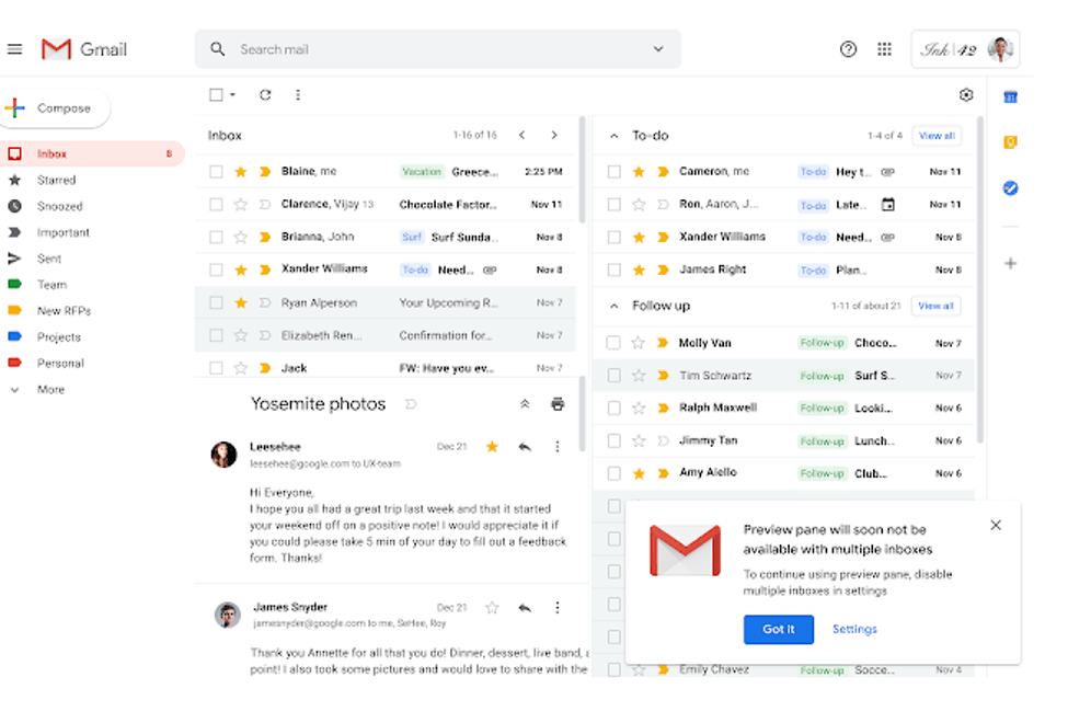 Important Changes To Gmail Multiple Inboxes Starting February 20 - 99