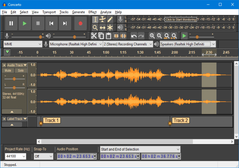 record computer audio using audacity and sound siphon