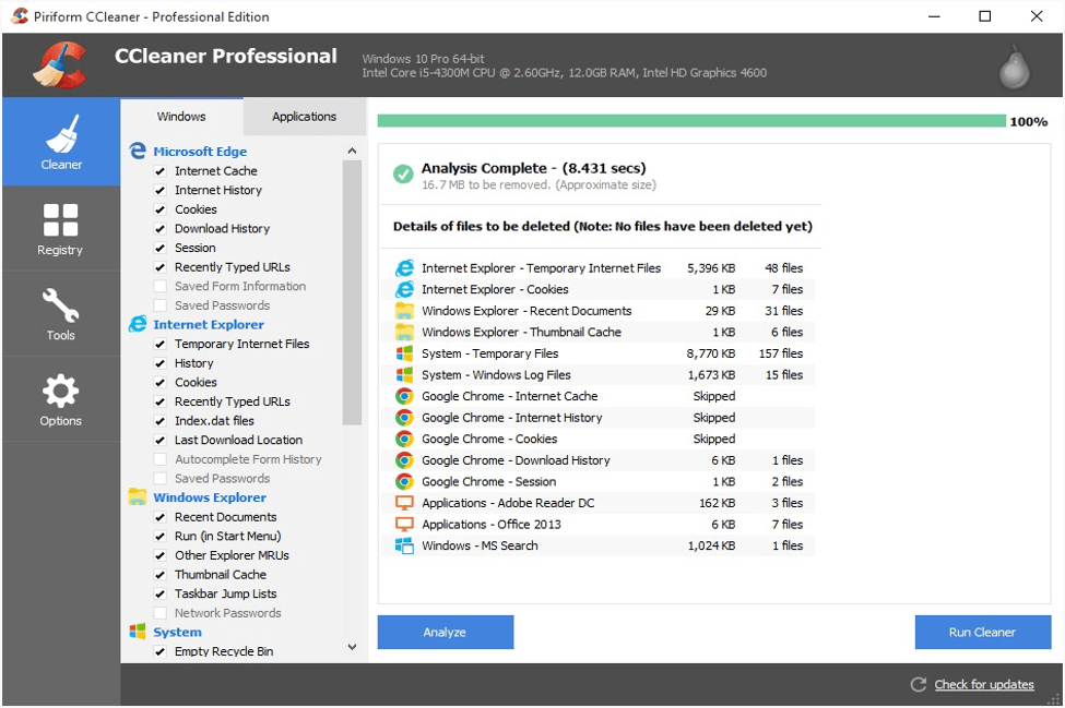 ccleaner pro for windows 10