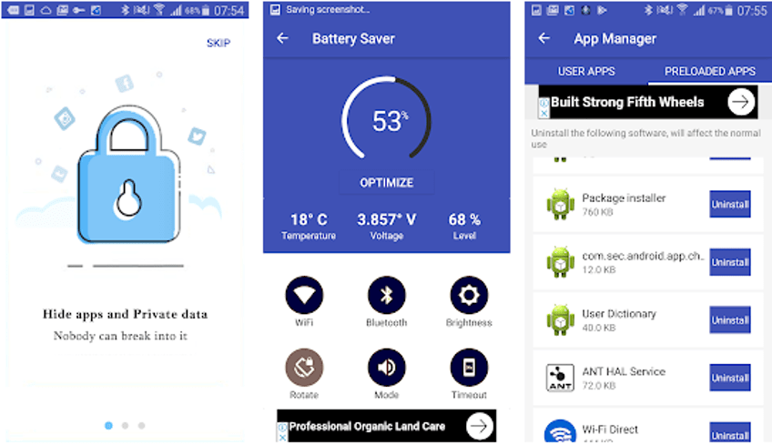 why du battery saver pro shows less time than free version