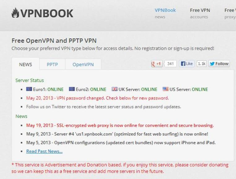 vpnbook cnet free