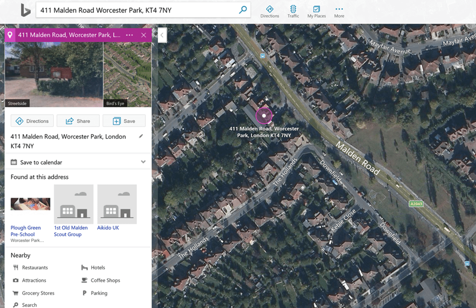 En İyi Google Harita Alternatifi - Bing Maps 