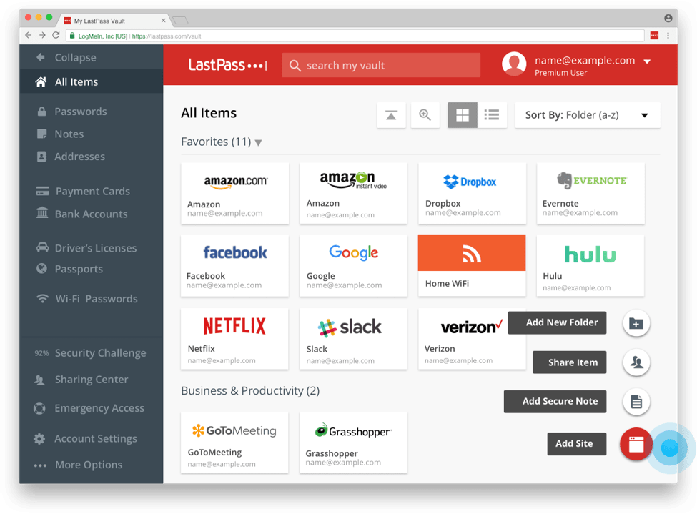 Melhor software de gerenciador de senhas - LastPass