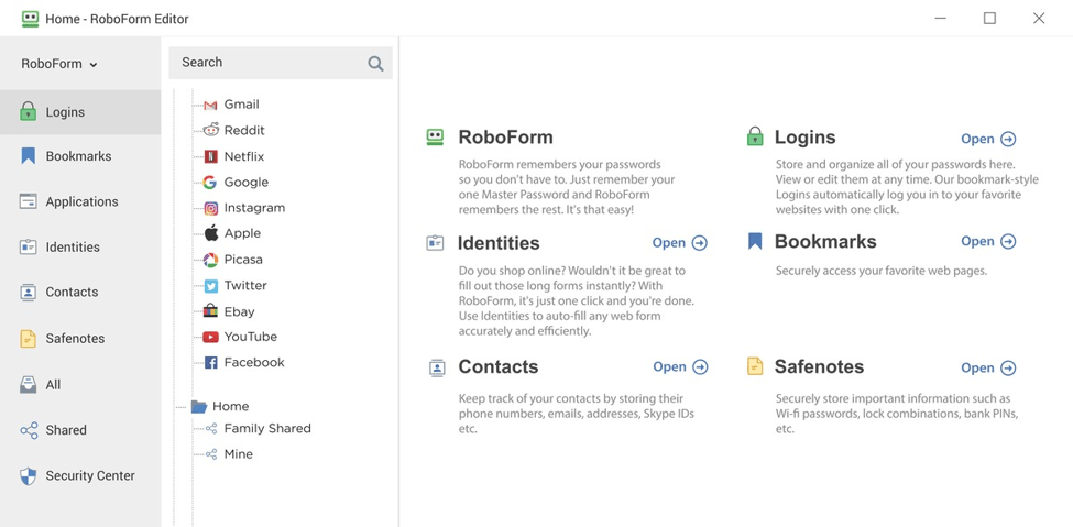 Melhor software de gerenciador de senhas - RoboForm