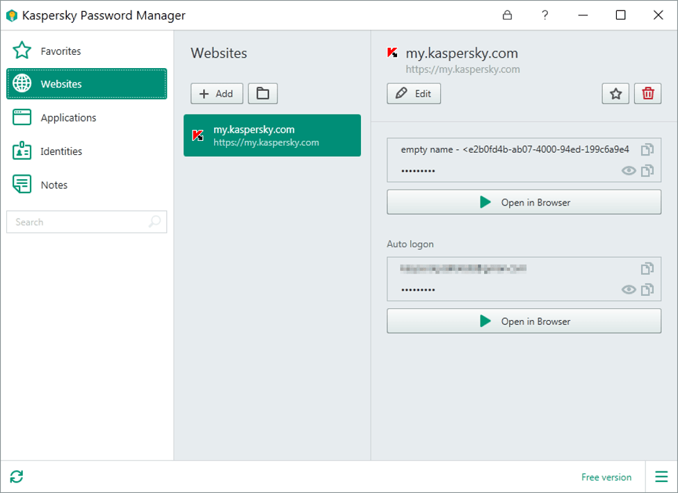 kaspersky password manager 2020