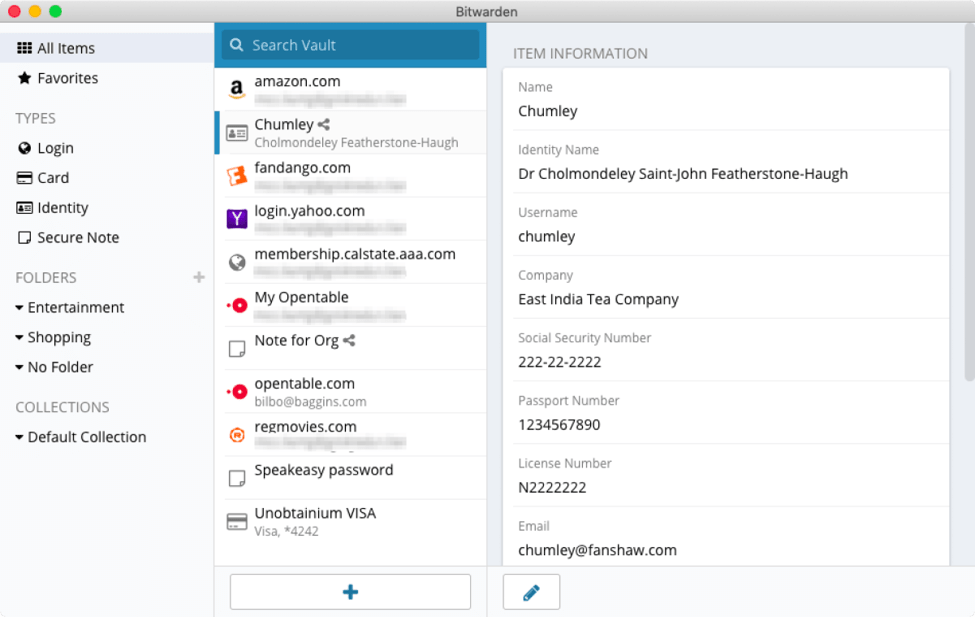 Miglior software di responsabile delle password - Bitwarden