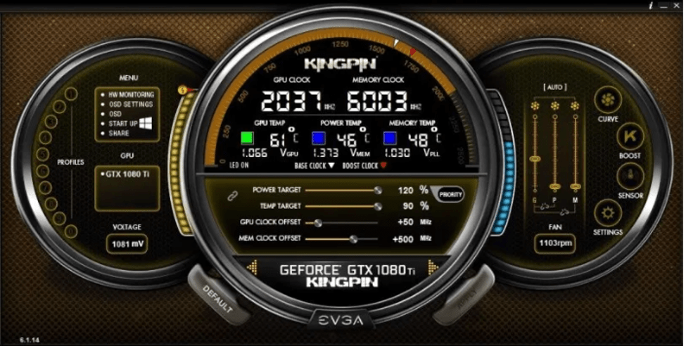 EVGA Precision X - Melhor software de overclocking de GPU e CPU para Windows 10