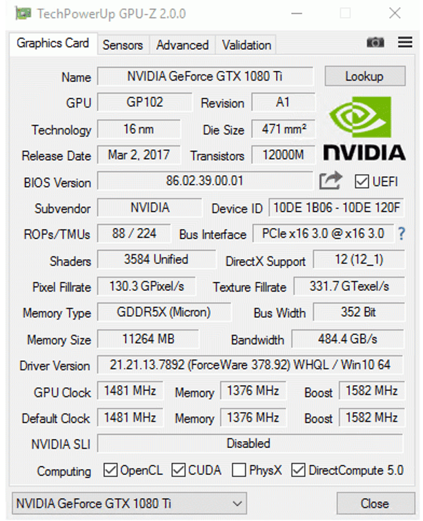 Miglior software di overclocking per Windows - GPU-Z