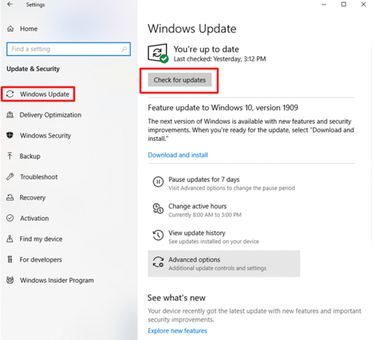 free update and download drivers windows 10