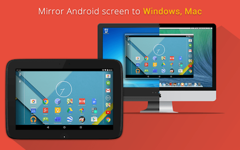 free screen mirroring app for android to pc