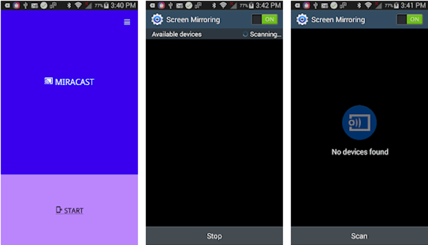 Screen mirroring app